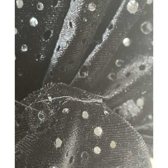 Vintage Helene Blake Womens Velvet Maxi Dress Size M Black Witchy Y2K Whimsigoth - Picture 9 of 11